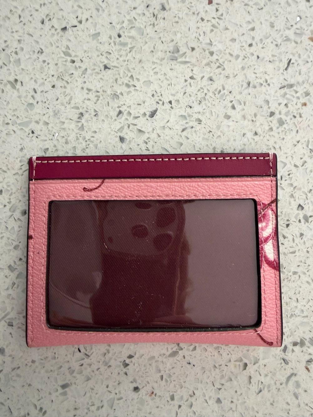 Coach Pink Cherry Card Holder - Picture 2 of 10